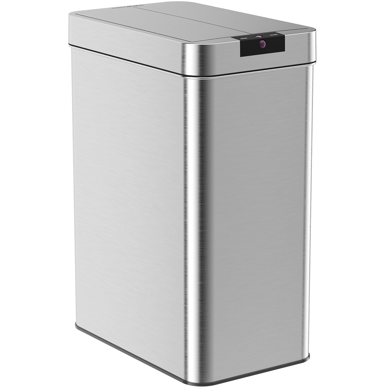 hOmeLabs 13 Gallon Automatic Trash Can for Kitchen - Stainless Steel Garbage  Can