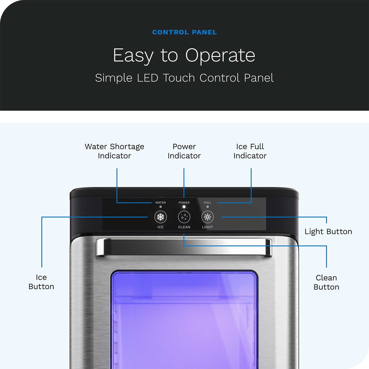 hOme Portable Countertop Ice Maker - Silver (HME010019N) for sale online