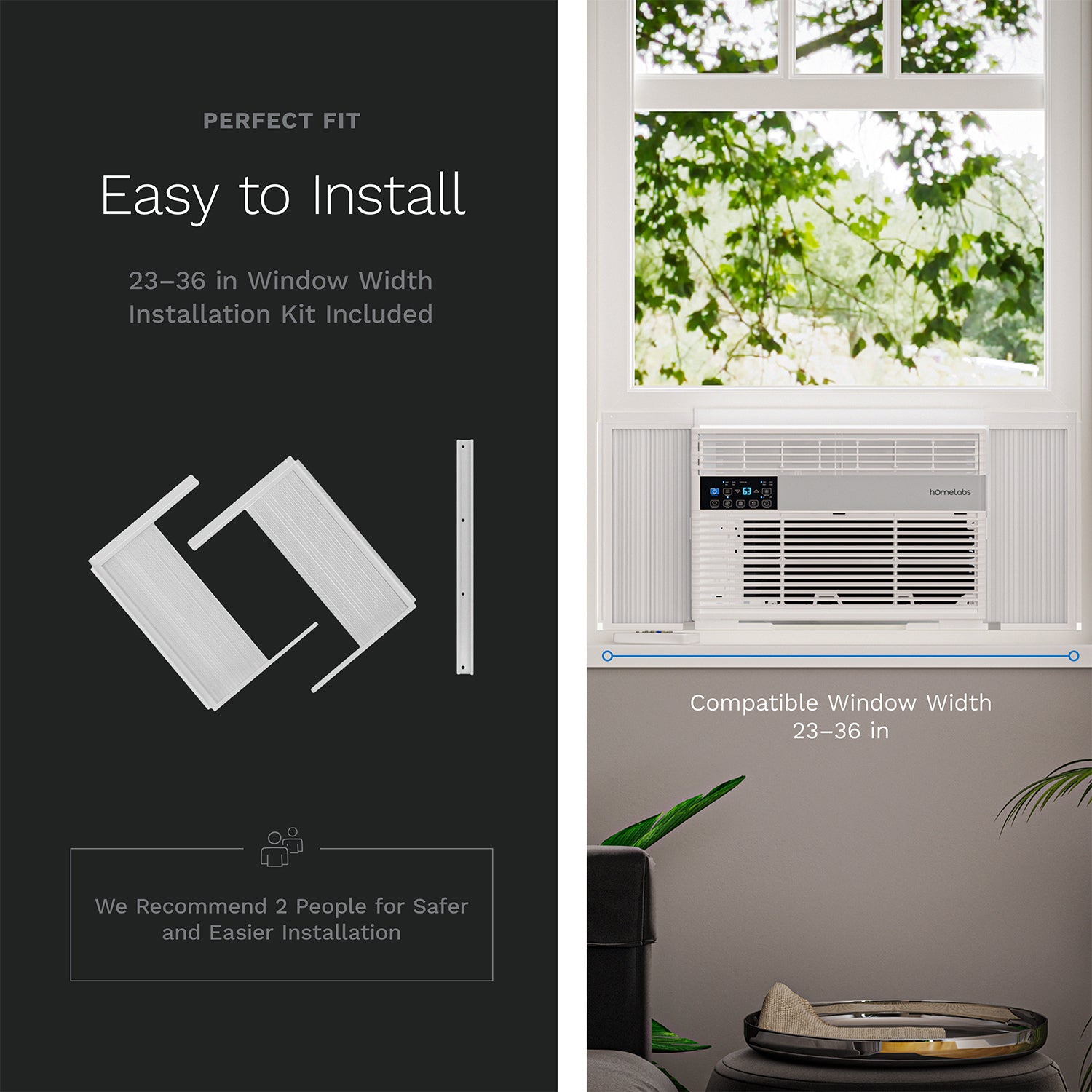 8,000 BTU Wi-Fi Energy Efficient Window Air Conditioner