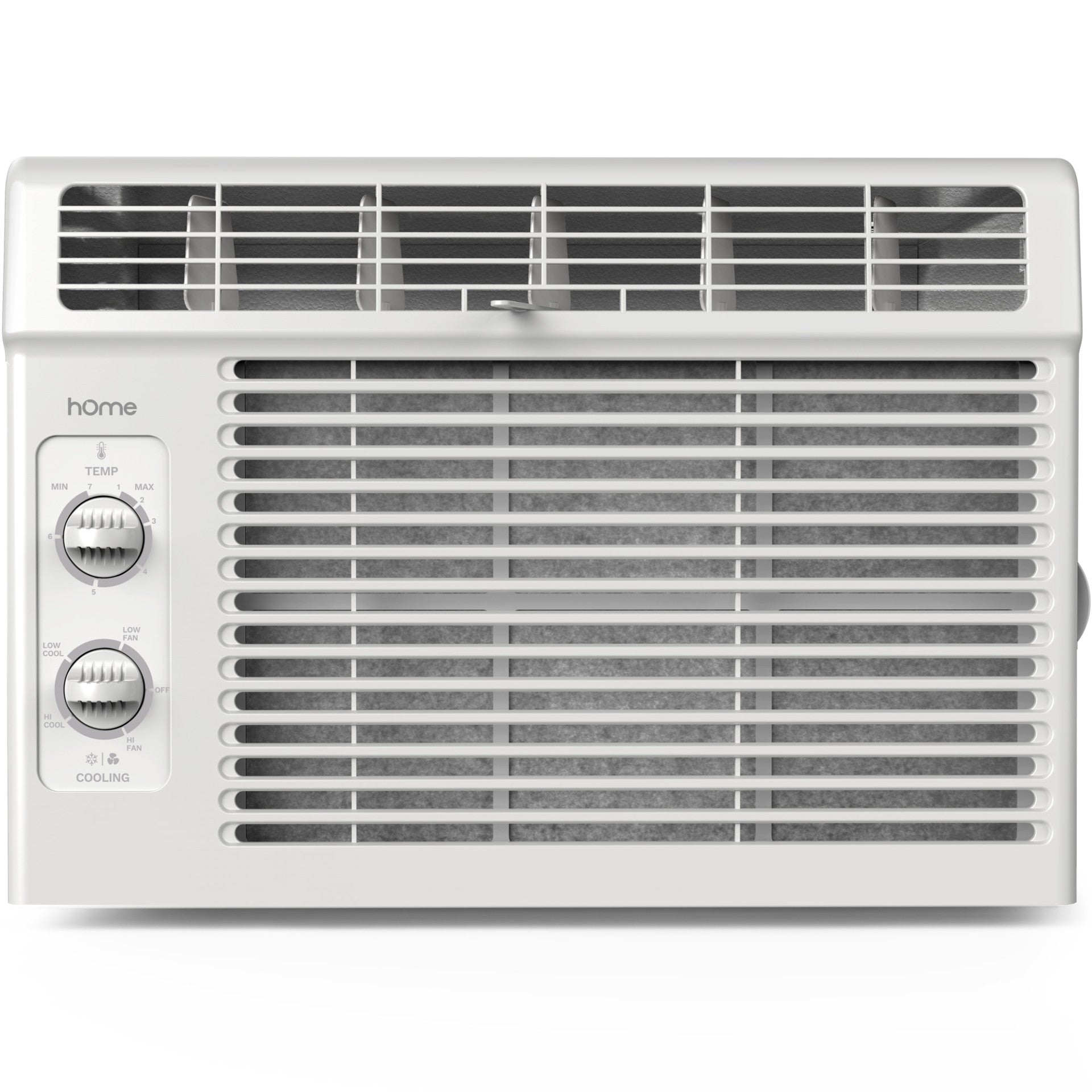 Front view of window air conditioner