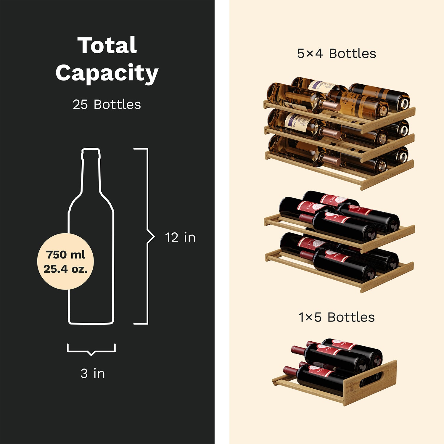 25 Bottles High-End Wine Cooler